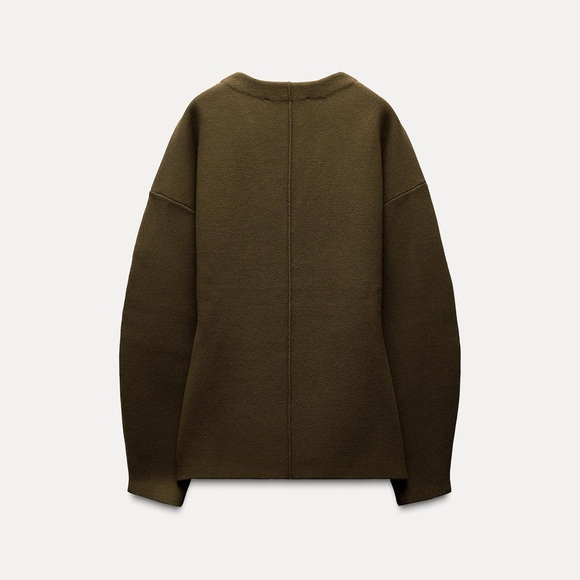 ZARA Khaite Vibes 2-Piece Balloon Sleeve Cardigan Sweater & Skirt Outfit Set - Picture 6 of 16